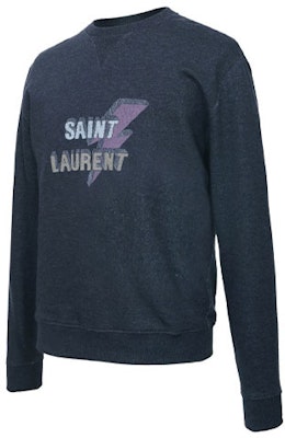 생로랑 로고 크루넥 풀오버 스웨트셔츠 남성용 그레이. 500649YB20E1466 Shop 생로랑 로고 크루넥 풀오버 스웨트셔츠 남성용 그레이. 500649YB20E1466