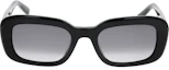 Lookbook SAINT LAURENT 男士不規則造型黑色標誌飾邊醋酸材質太陽眼鏡 SLM130002