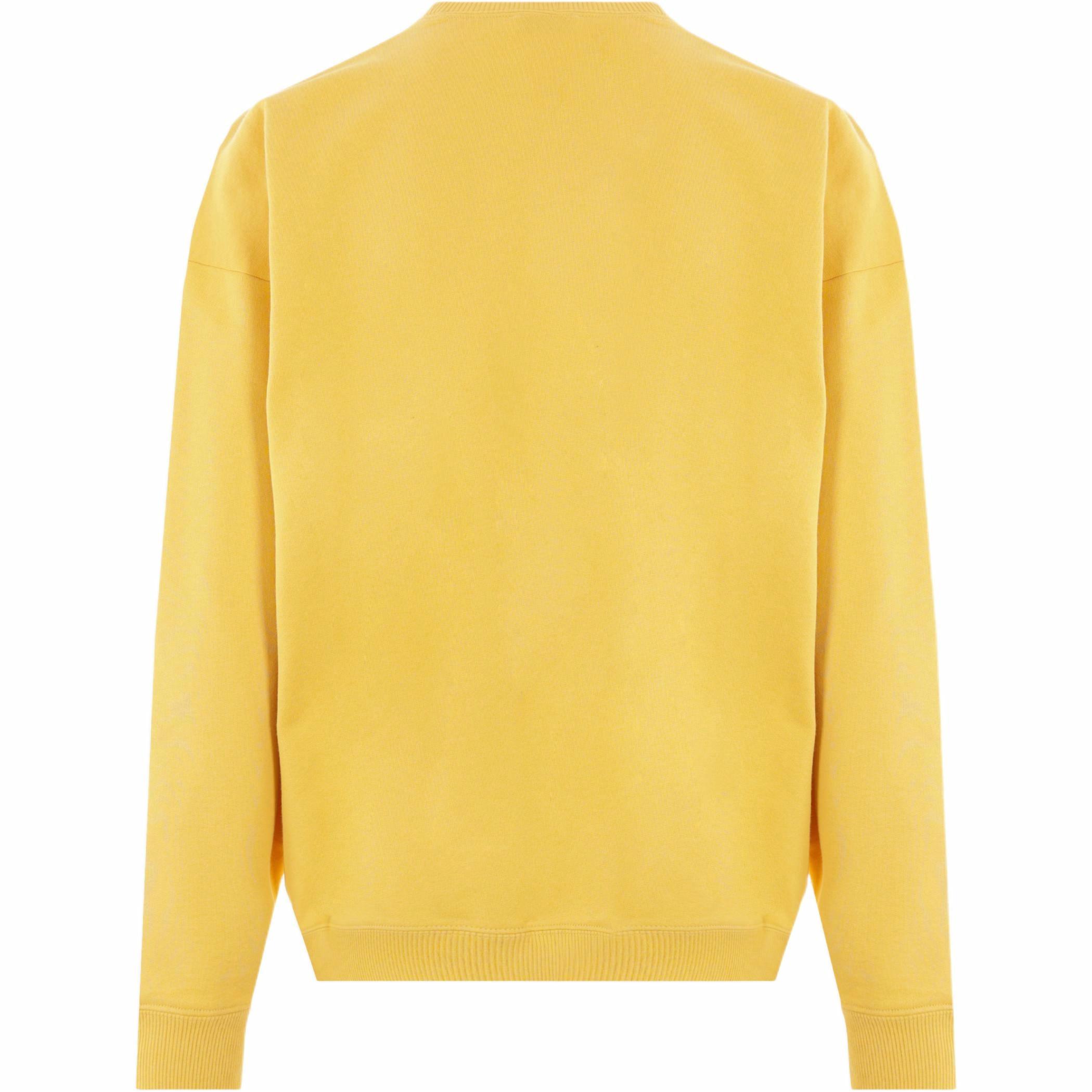 Lookbook 聖羅蘭刺繡標誌黃色長袖圓領運動衫 男款 782051Y36ZO7290