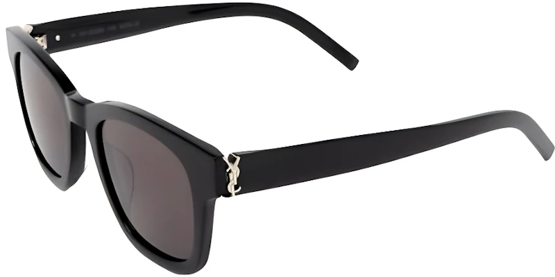 SAINT LAURENT Logo Irregular Acetate Sunglasses Unisex Black SLM124001 Buy SAINT LAURENT Logo Irregular Acetate Sunglasses Unisex Black SLM124001