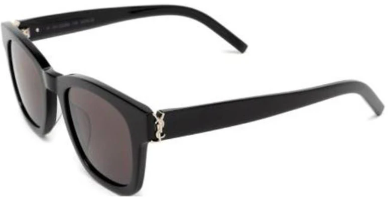SAINT LAURENT Logo Irregular Acetate Sunglasses Unisex Black SLM124001 Order SAINT LAURENT Logo Irregular Acetate Sunglasses Unisex Black SLM124001