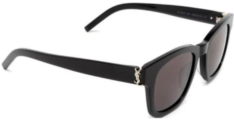SAINT LAURENT Logo Irregular Acetate Sunglasses Unisex Black SLM124001 Lookbook SAINT LAURENT Logo Irregular Acetate Sunglasses Unisex Black SLM124001