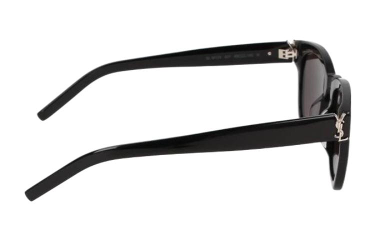 SAINT LAURENT Logo Irregular Acetate Sunglasses Unisex Black SLM124001 圖 5