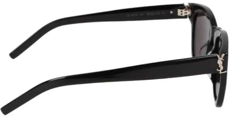SAINT LAURENT Logo Irregular Acetate Sunglasses Unisex Black SLM124001 Purchase SAINT LAURENT Logo Irregular Acetate Sunglasses Unisex Black SLM124001