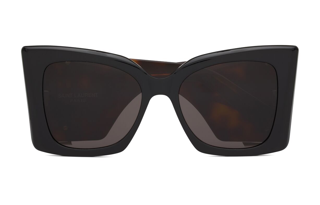 Saint Laurent Logo Irregular Sunglasses Unisex Tortoiseshell Design 736461Y99561040 圖 3