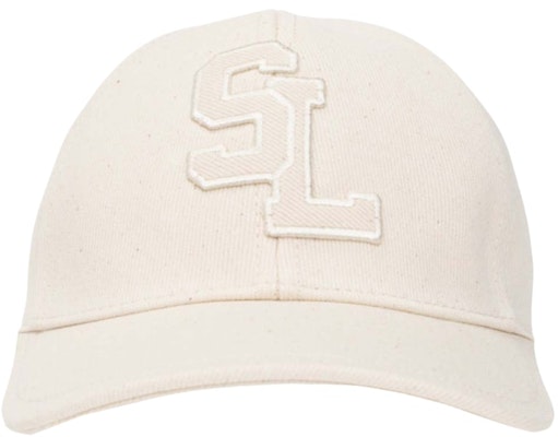 Saint Laurent Logo Patch Baseball Cap Beige Buy Saint Laurent Logo Patch Baseball Cap Beige