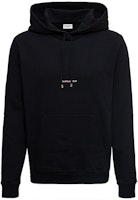 SAINT LAURENT Logo Print Black Hoodie Mens Long Sleeve Casual Wear Sweatshirt 677259YB2PG1000 SAINT LAURENT Logo Print Black Hoodie Mens Long Sleeve Casual Wear Sweatshirt 677259YB2PG1000
