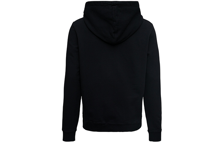 Lookbook SAINT LAURENT Logo Print Black Hoodie Mens Long Sleeve Casual Wear Sweatshirt 677259YB2PG1000