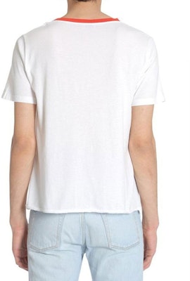 생로랑 로고 프린트 크루넥 반팔 티셔츠 남성 화이트 500640YB2MY8486 Details for 생로랑 로고 프린트 크루넥 반팔 티셔츠 남성 화이트 500640YB2MY8486