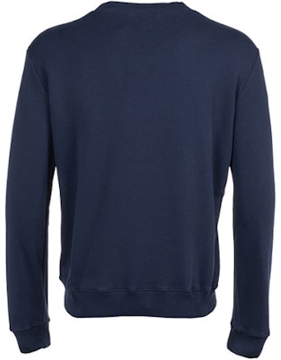 サンローラン ロゴプリント クルーネック スウェットシャツ ネイビーブルー メンズ. 467907YB1EJ4143 Lookbook サンローラン ロゴプリント クルーネック スウェットシャツ ネイビーブルー メンズ. 467907YB1EJ4143