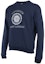 Shop サンローラン ロゴプリント クルーネック スウェットシャツ ネイビーブルー メンズ. 467907YB1EJ4143