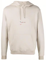Saint Laurent Logo Print Hoodie Beige 689399Y36QQ9760 Saint Laurent Logo Print Hoodie Beige 689399Y36QQ9760
