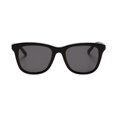 SAINT LAURENT Logo Print Oversized Irregular Sunglasses Black Accessories SL587K001S23