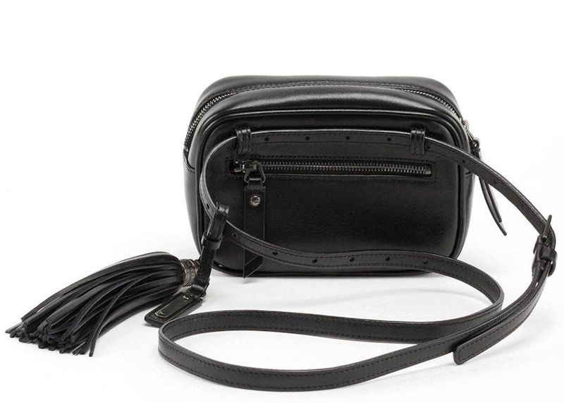 Order Tas Pinggang Quilted Saint Laurent Lou Warna Hitam Aksesori Hitam