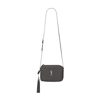 Saint Laurent Lou Camera Bag Small Quilted Leather Asphalt Grey