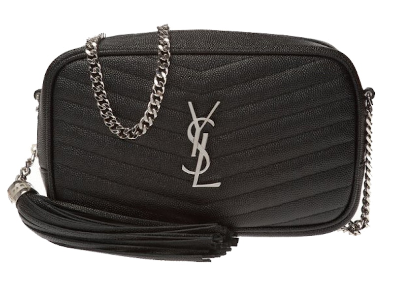Saint Laurent Lou Shoulder Bag Matelasse Mini Black