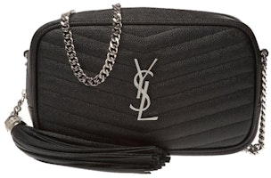 Saint Laurent Lou Shoulder Bag Matelasse Mini Black Saint Laurent Lou Shoulder Bag Matelasse Mini Black