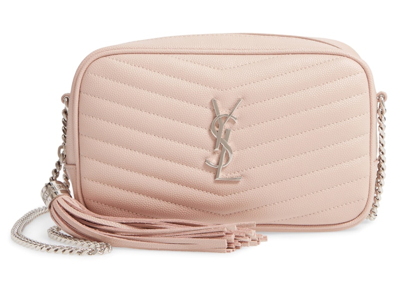 Saint Laurent Lou Shoulder Bag Matelasse Mini Pink