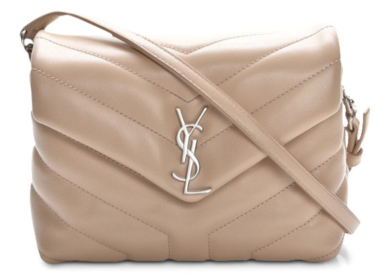 Saint Laurent LouLou Crossbody Matelasse Toy Beige