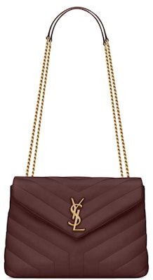 Buy Saint Laurent Loulou Medium Chain Bag Matelasse Y Rouge Legion Novelship