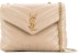 Saint Laurent Loulou Quilted Shoulder Bag Beige
