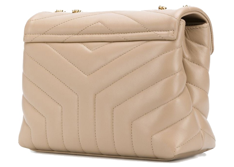 Order Bolso Beige Acolchado al Hombro Saint Laurent Loulou