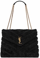 Saint Laurent Loulou Quilted Y Patchwork Chain Bag Noir Saint Laurent Loulou Quilted Y Patchwork Chain Bag Noir