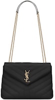 Saint Laurent Loulou Small Chain Bag Matelasse Y Black/Gold 494699DV727-1000 Saint Laurent Loulou Small Chain Bag Matelasse Y Black/Gold 494699DV727-1000