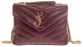 Saint Laurent Loulou Small Chain Bag Matelasse Y Rouge Legion Saint Laurent Loulou Small Chain Bag Matelasse Y Rouge Legion