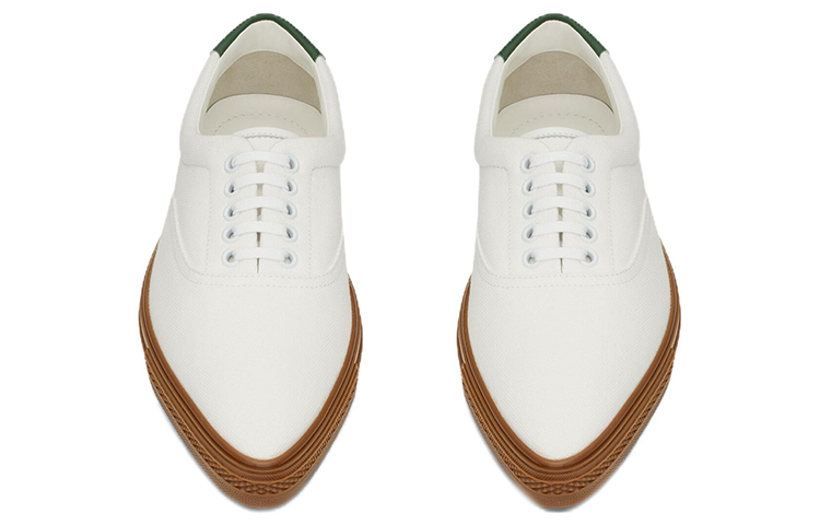 Saint Laurent Low-Top 'White Green' 圖 3