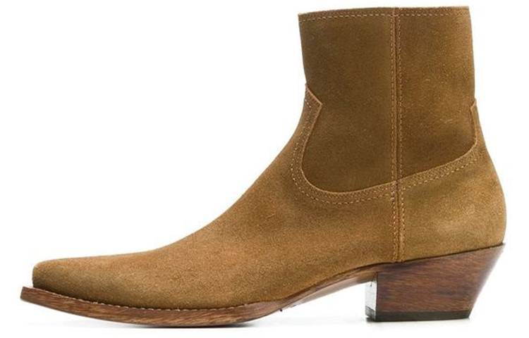 Saint Laurent Lukas Boots 'Brown Zipper' 530824BPN005710