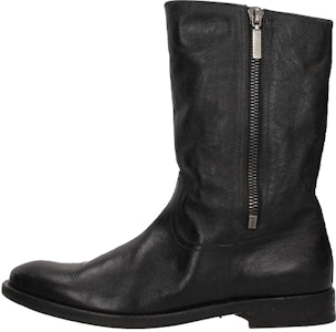 聖羅蘭 黑色哑光皮革短靴 Buy 聖羅蘭 黑色哑光皮革短靴