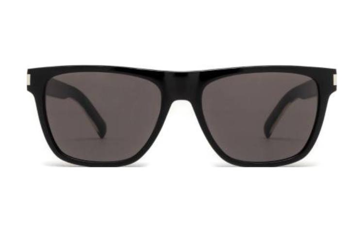 Order SAINT LAURENT Men’s Irregular Acetate Black Logo Sunglasses. SL619001