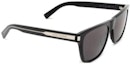 Lookbook SAINT LAURENT Men’s Irregular Acetate Black Logo Sunglasses. SL619001