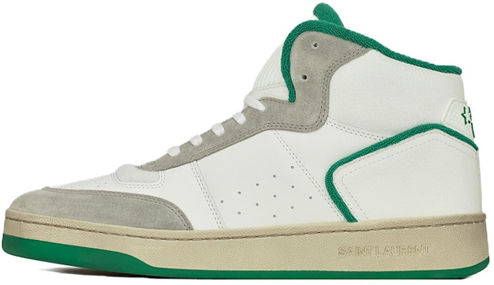 Zapatillas Saint Laurent Mid-Top Cordones 'Blanco Verde' 711250AAB3D8513 Buy Zapatillas Saint Laurent Mid-Top Cordones 'Blanco Verde' 711250AAB3D8513