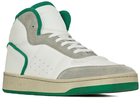 Zapatillas Saint Laurent Mid-Top Cordones 'Blanco Verde' 711250AAB3D8513 Order Zapatillas Saint Laurent Mid-Top Cordones 'Blanco Verde' 711250AAB3D8513