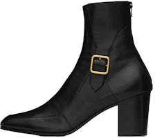 Saint Laurent Mikael Chain Zip Boots 'Black' 70947925N001000 Saint Laurent Mikael Chain Zip Boots 'Black' 70947925N001000