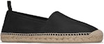 Lookbook Saint Laurent Monogram 'Espadril Kulit Hitam Bersulam' 471740B34001000