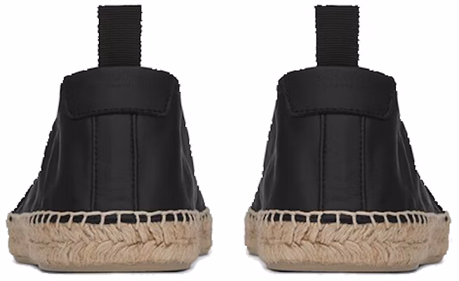 Saint Laurent Monogram 'Espadril Kulit Hitam Bersulam' 471740B34001000 Purchase Saint Laurent Monogram 'Espadril Kulit Hitam Bersulam' 471740B34001000