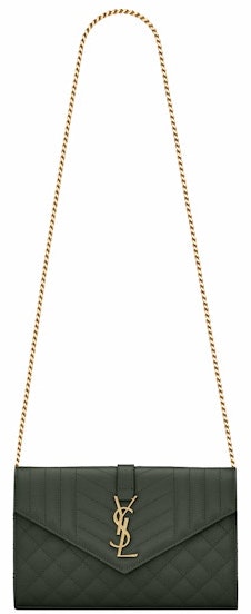 saint-laurent-monogram-chain-wallet-grain-de-poudre-dark-green