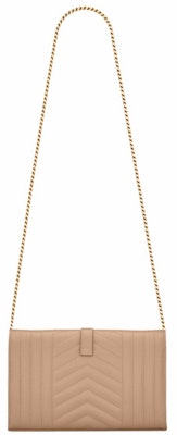 Saint Laurent Monogram Chain Wallet Grain De Poudre Dark Beige Order Saint Laurent Monogram Chain Wallet Grain De Poudre Dark Beige