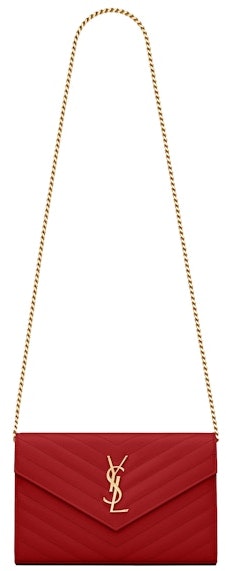 saint-laurent-monogram-chain-wallet-matelasse-grain-de-poudre-gold-tone-eros-red