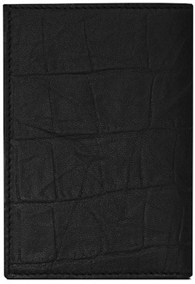 Saint Laurent Monogram Credit Card Wallet Crocodile Embossed Leather Black Order Saint Laurent Monogram Credit Card Wallet Crocodile Embossed Leather Black