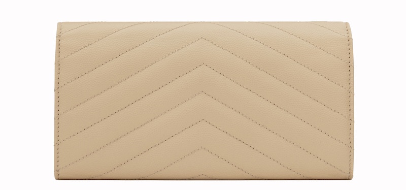 Order Cartera Saint Laurent Monogram Matelassé Grain de Poudre Grande Color Powder.