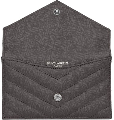 Saint Laurent Monogram Fragments Flap Card Case Grain De Poudre Storm Grey Lookbook Saint Laurent Monogram Fragments Flap Card Case Grain De Poudre Storm Grey