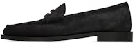 Buy サンローラン モノグラム ベルベットローファー (黒) 6490072OY001000