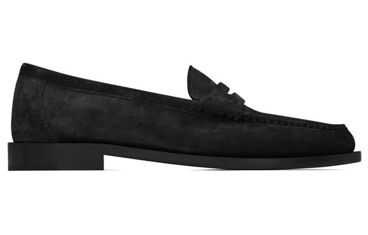 Order Mocasín Saint Laurent Monogram 'Terciopelo Negro' 6490072OY001000
