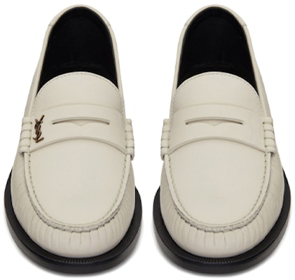 圣罗兰标识镍币乐福鞋‘顺滑白色皮革’ 6304741ZJTT1906 Shop 圣罗兰标识镍币乐福鞋‘顺滑白色皮革’ 6304741ZJTT1906