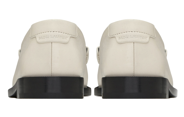 Purchase Saint Laurent Monogram Penny Loafer ''Glattes Weißes Leder'' 6304741ZJTT1906