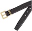 Purchase SAINT LAURENT Monogram Smooth Leather Belt, Unisex, Black, 3cm Width 558088BOO0W1000